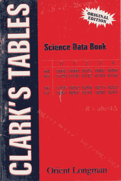 Clarks Table Science Data Book