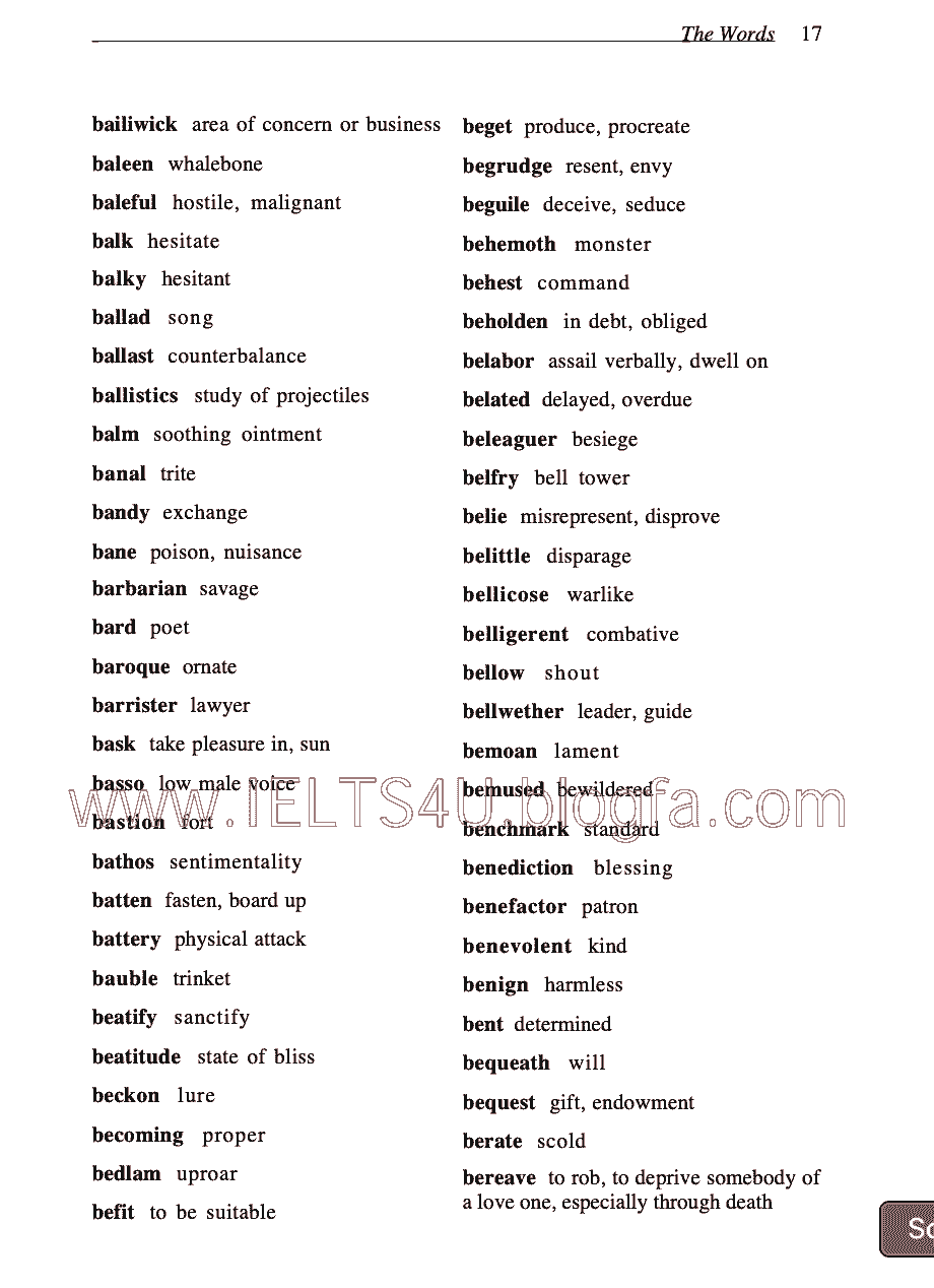 IELTS Vocabulary List PDF