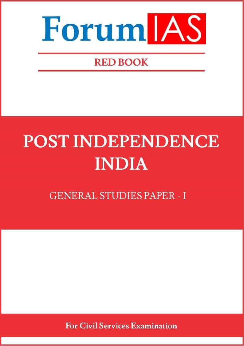 Forum IAS GS-I [Post Independence] Red Book 2021 PDF