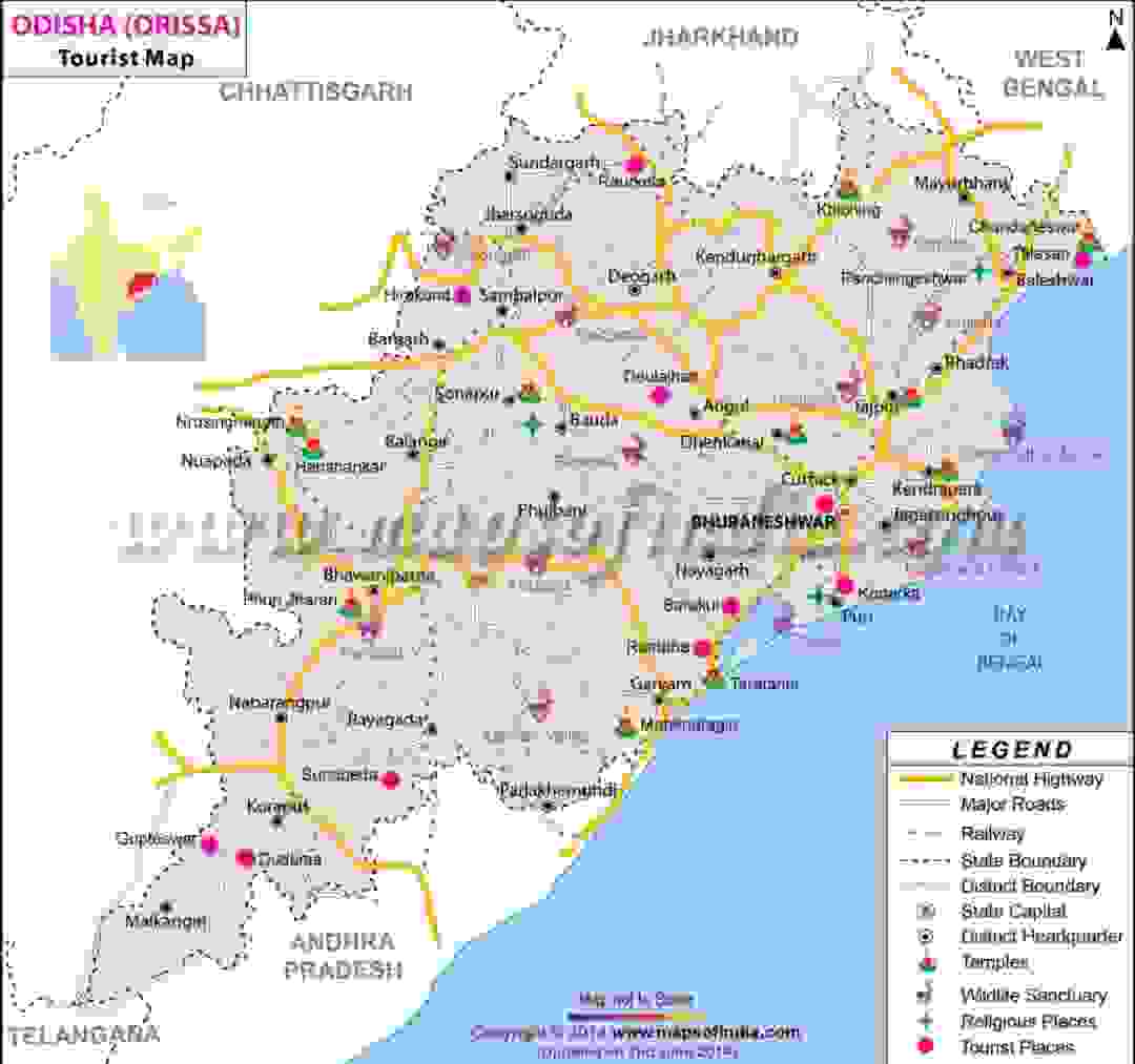 Odisha Tourism Places List, Travel Guide PDF