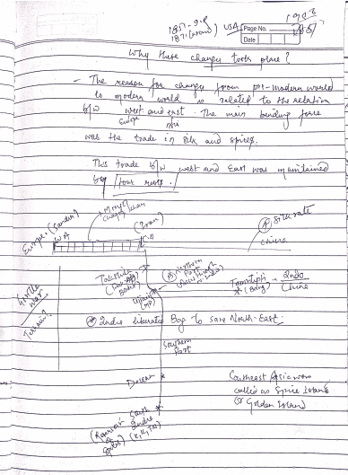 World History Handwritten Class Notes by Ojha Sir