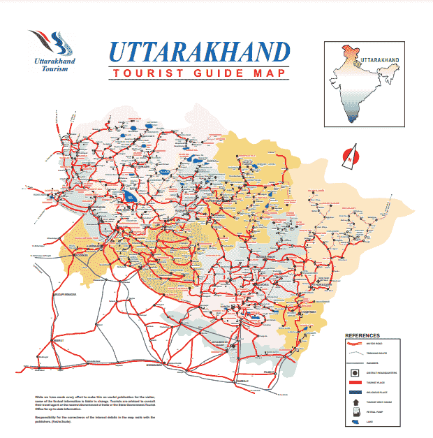 Uttarakhand Tourist Places List PDF | Travel Guide, Tourist Map PDF