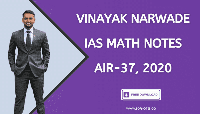 IAS Vinayak Narwade Math Optional Notes & Booklist