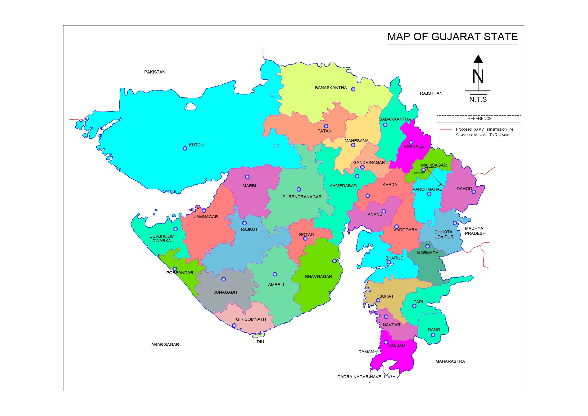 Gujarat Map HD PDF