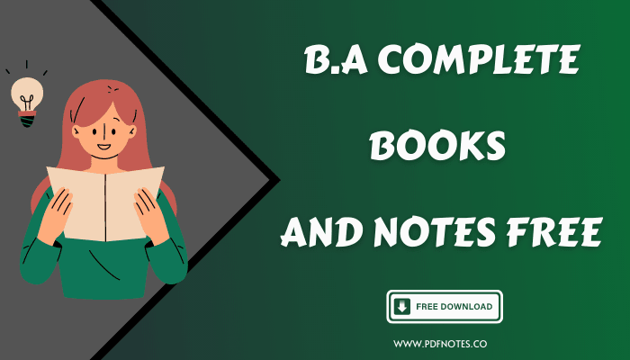 BA Books and Notes PDF Free