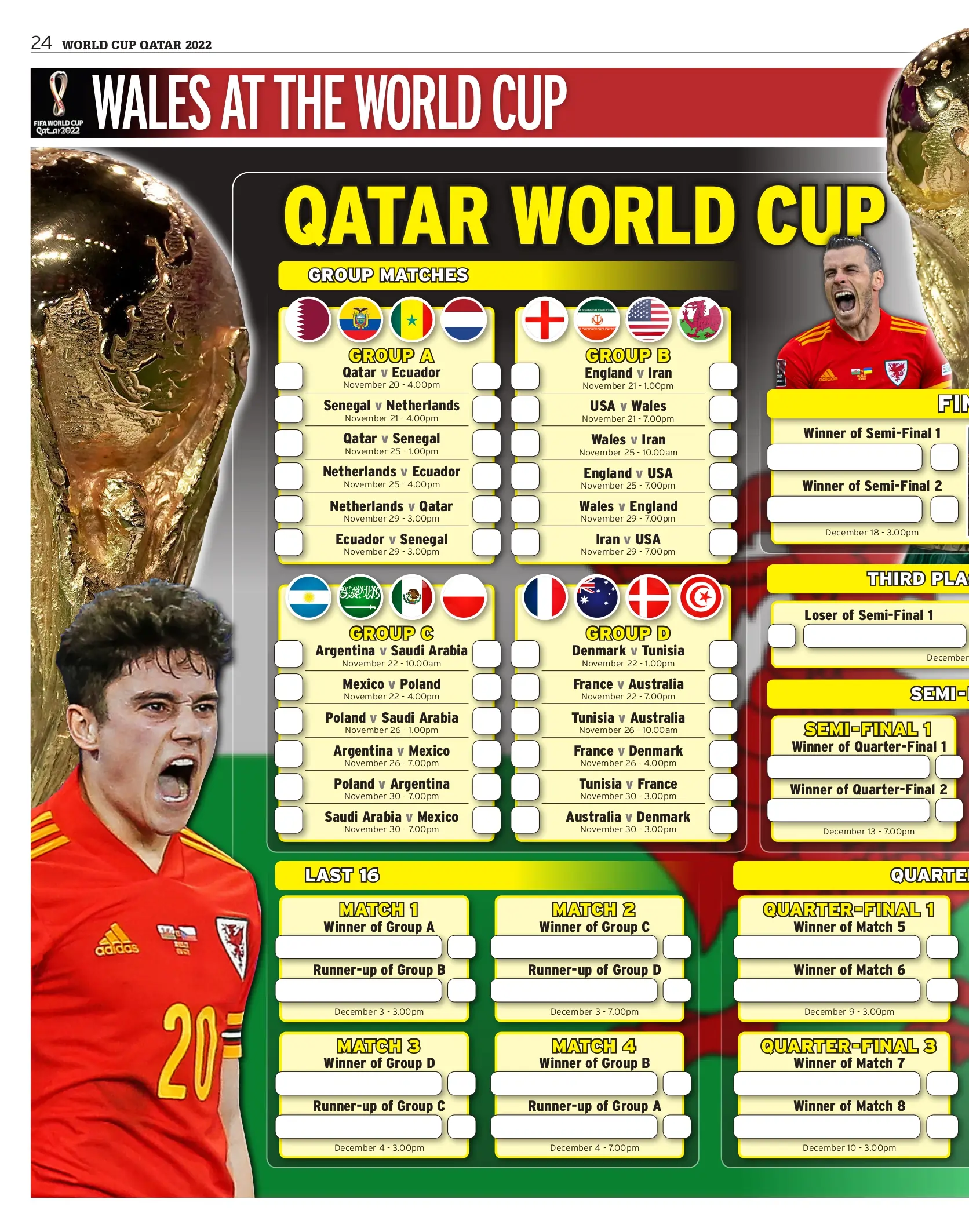 Qatar FIFA World Cup 2022 Chart