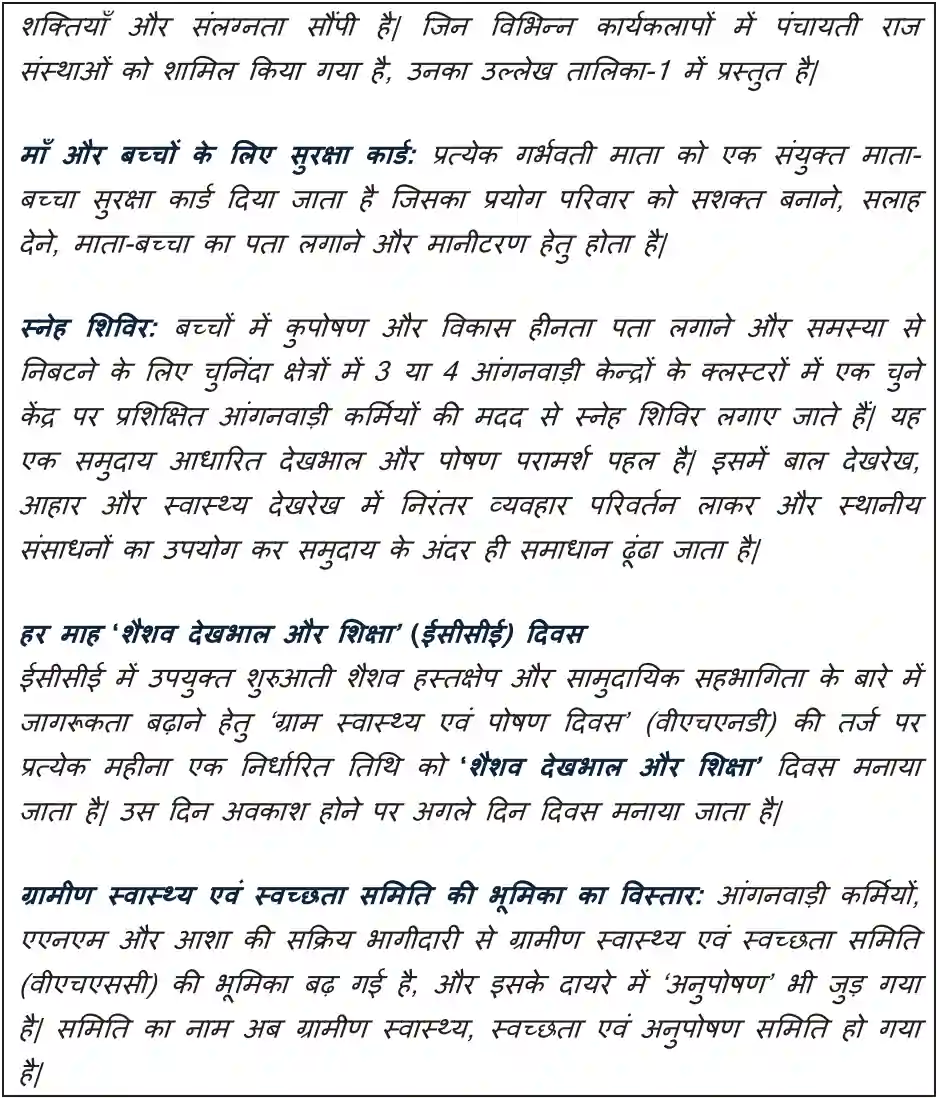 आंगनवाड़ी प्रोजेक्ट इन हिंदी