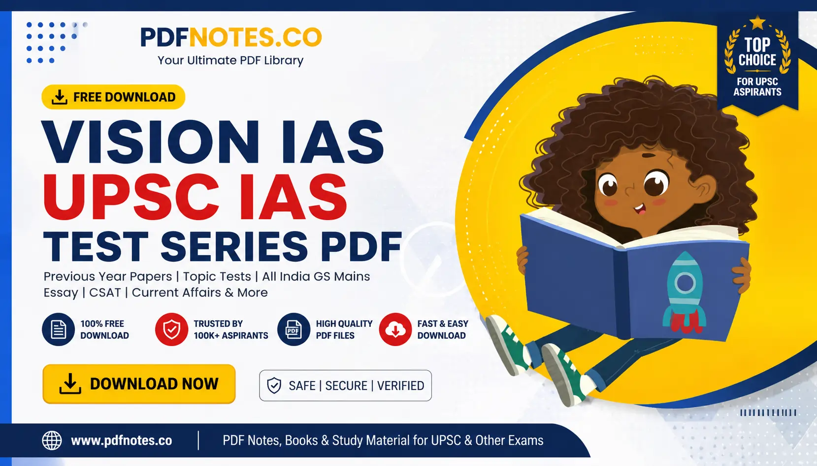 Vision IAS Test Series 2027 PDF (Prelims + Mains) with Solutions