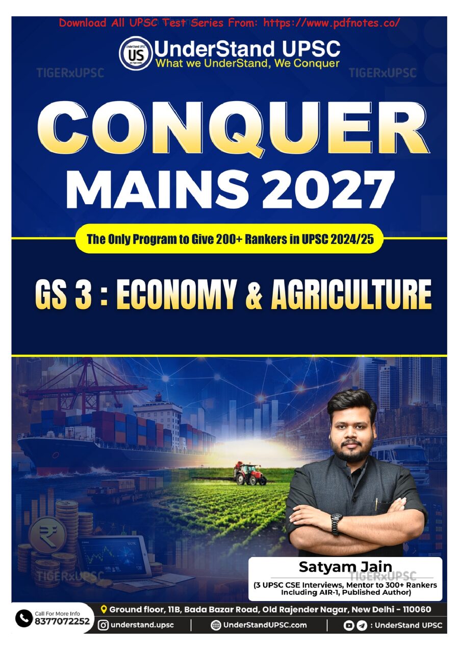 Economy and Agriculture (English)Conquer Mains 2027.pdf